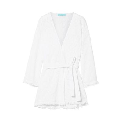 Pippa Frayed Broderie Anglaise Cotton Kimono from Melissa Odabash