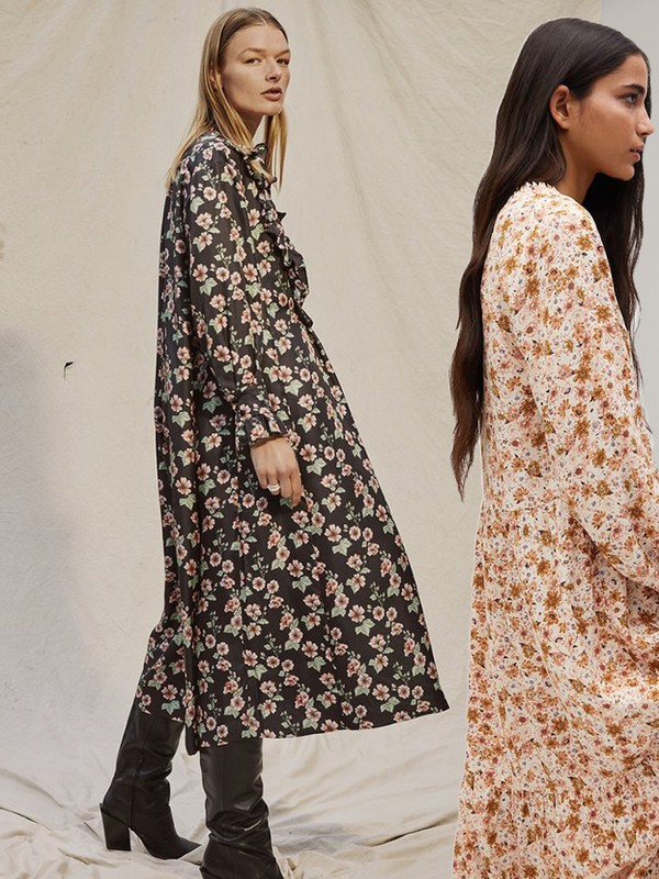 33 Long-Sleeve Floral Midi Dresses To Wear This Spring 