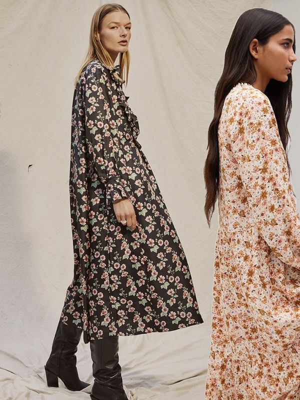 33 Long-Sleeve Floral Midi Dresses To Wear This Spring 
