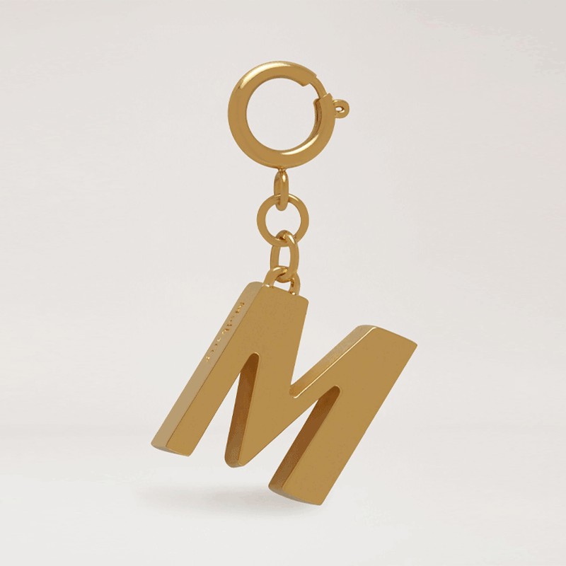 Alphabet Brass Keyring  from Mulberry