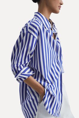 Emma Relaxed Fit Striped Cotton Shirt from Reiss
