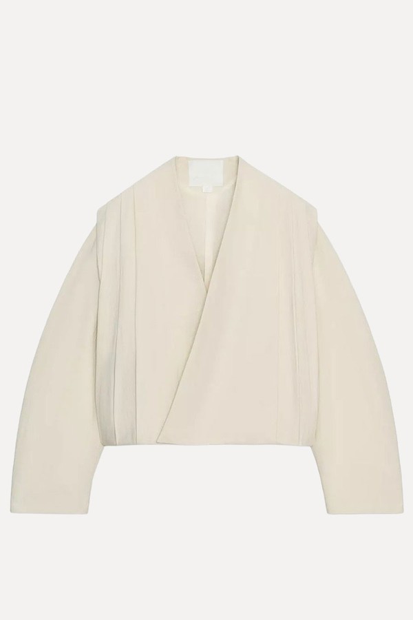 Pleated Wrap Jacket
