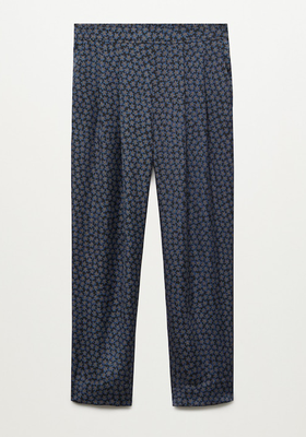 Satin Printed Trousers  from Mango
