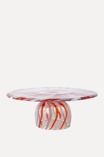 Candy Cane Glass Cake Stand from John Lewis