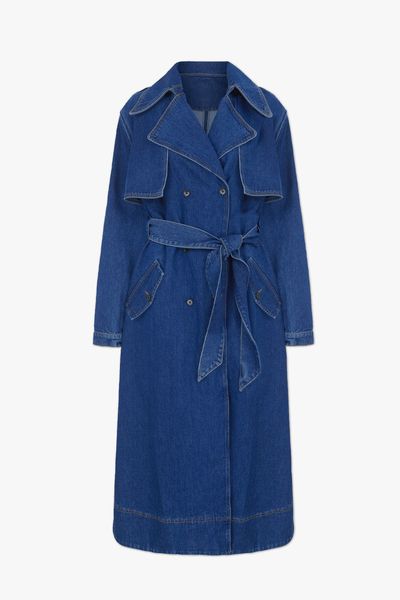 Jamison Denim Trench Coat 