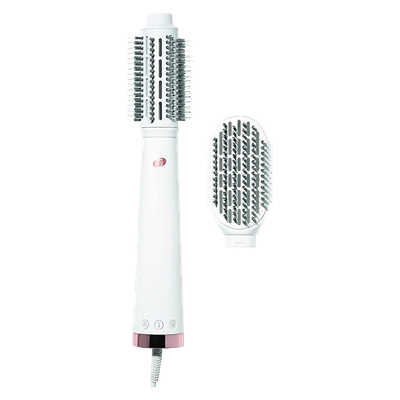 AireBrush Duo Interchangeable Hot Air Blow Dry Brush with Two Attachments from T3 