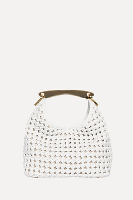 Small Boomerang Woven Leather Bag from Elleme Paris