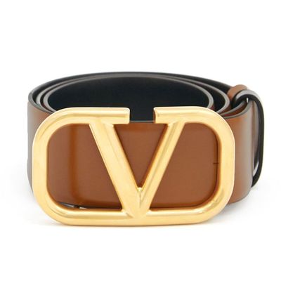 V-Logo Leather Belt from Valentino