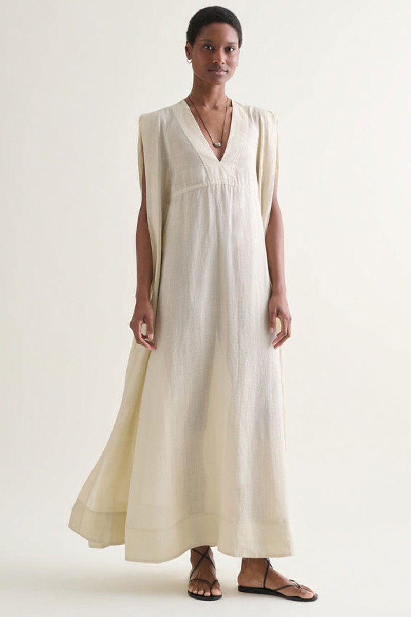 Ramie Gauze Aegean Dress from Rise & Fall