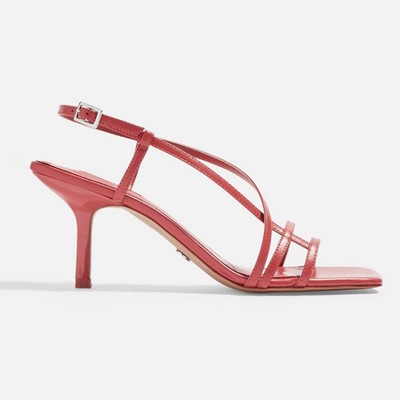 Strippy Heeled Sandals from Topshop