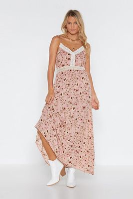 Floral To Ceiling Crochet Maxi Dress