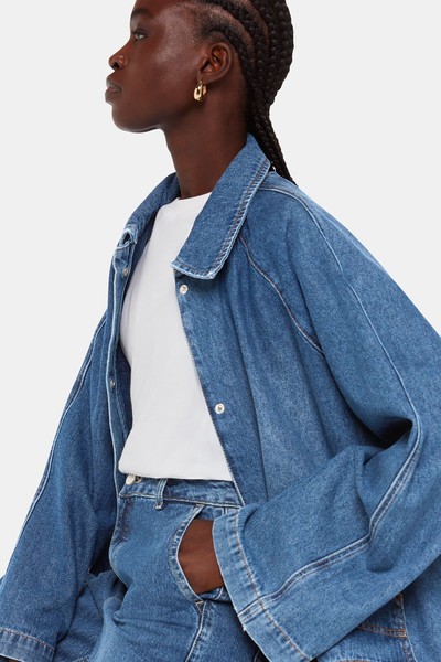 Flare Sleeve Denim Jacket 