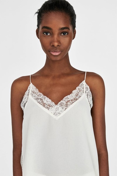 Camisole Top Detail from Zara