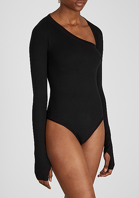 Stratton Asymmetric Stretch-Jersey Bodysuit from Alix NYC