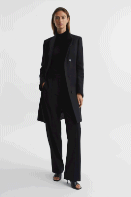 Mia Wool Blend Mid Length Coat