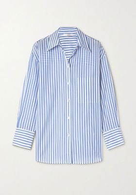 Striped Cotton Voile Shirt from Vince