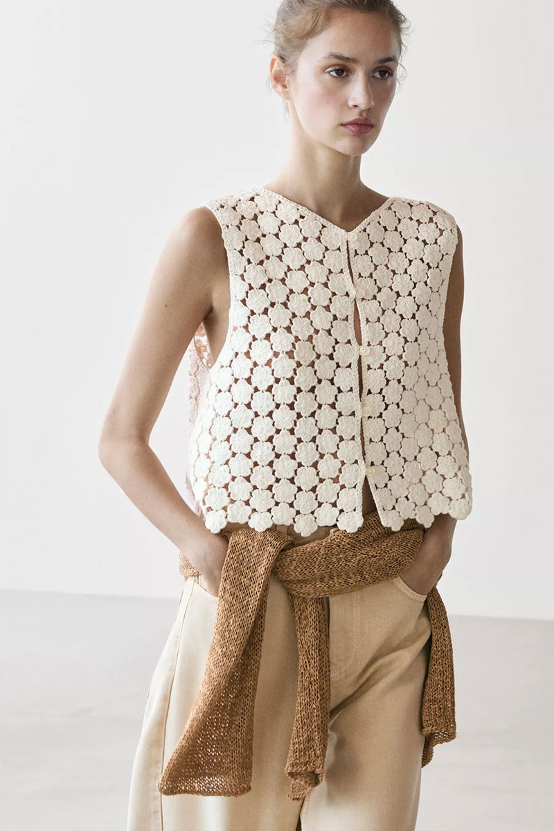 Crochet Vest  from Massimo Dutti 