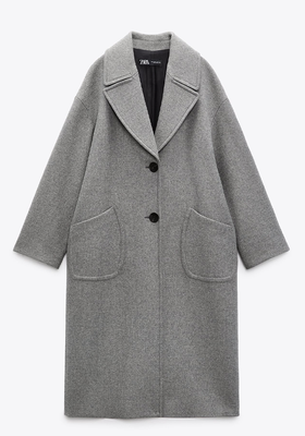 Oversized Coat With Wool from Zara