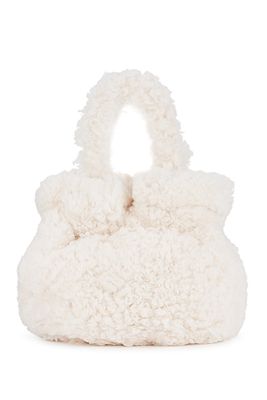Grace Shearling Top Handle Bag from Staud