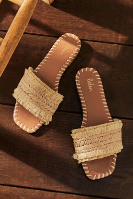Raffia Flat Sandals, £90 | Boden