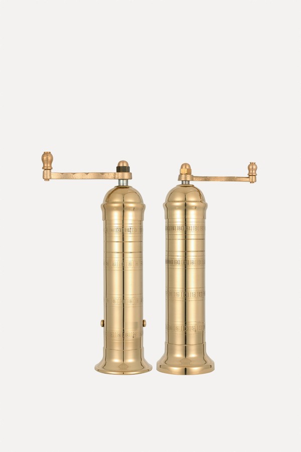 Brass Salt & Pepper Mill Set from Rebecca Udall