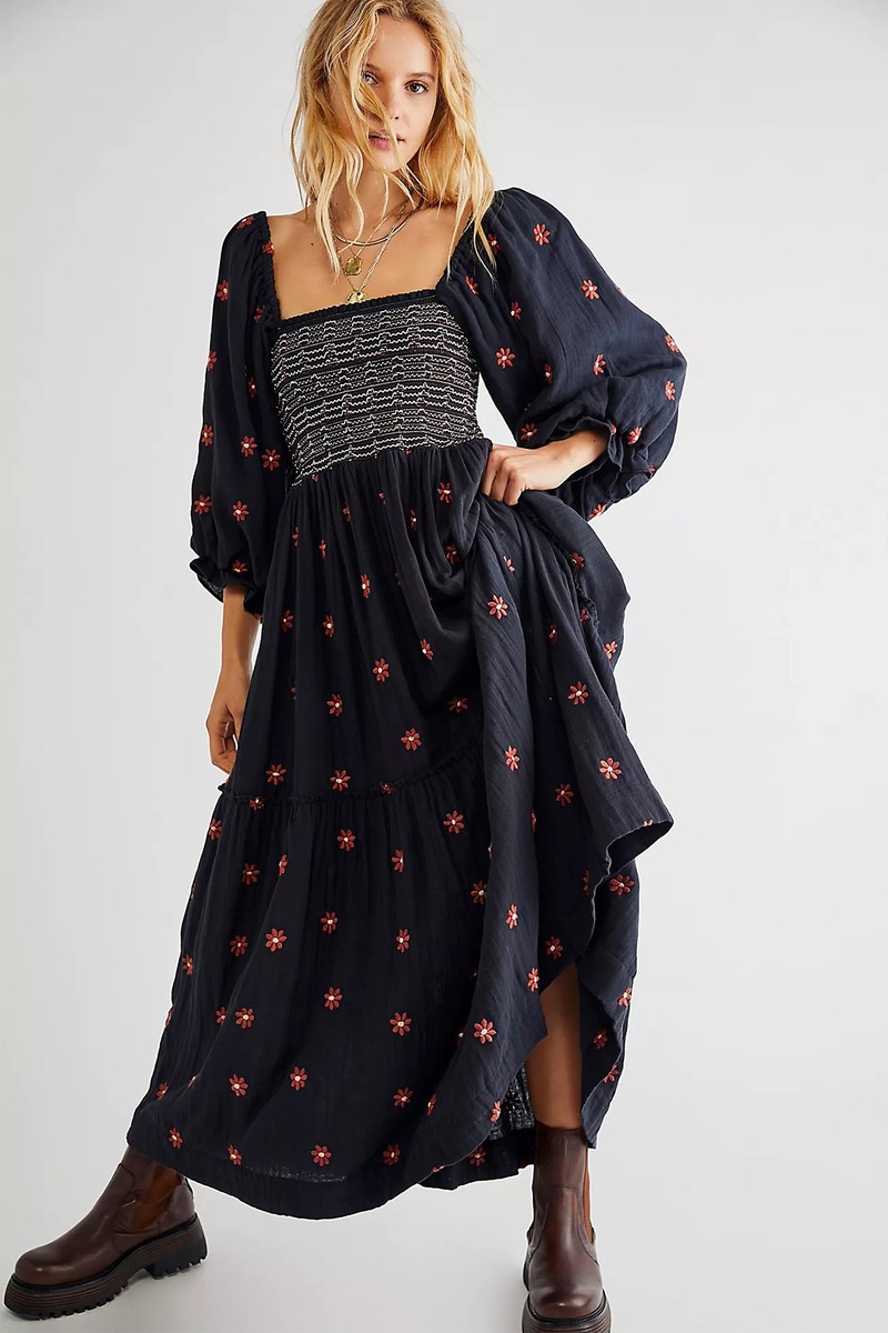 Dahlia Embroidered Maxi Dress, £158