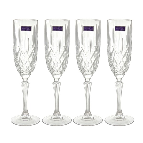 Four Pack Glass Flutes from Marquis By Waterford