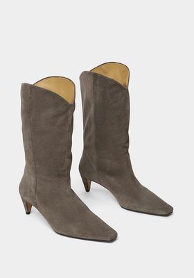 Gwen Suede Western Slouch Boot from Jigsaw