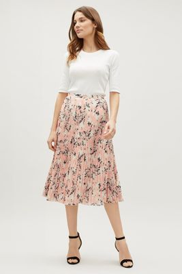 Floral Print Pleated Skirt from Jaeger