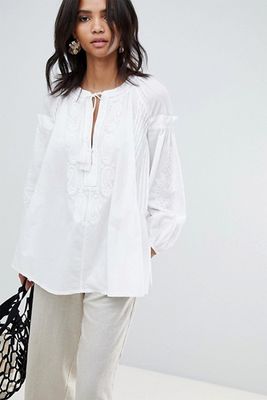 Embroidered Smock Blouse from French Connection