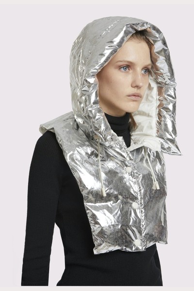 Padded Hood Bib from Yves Salomon