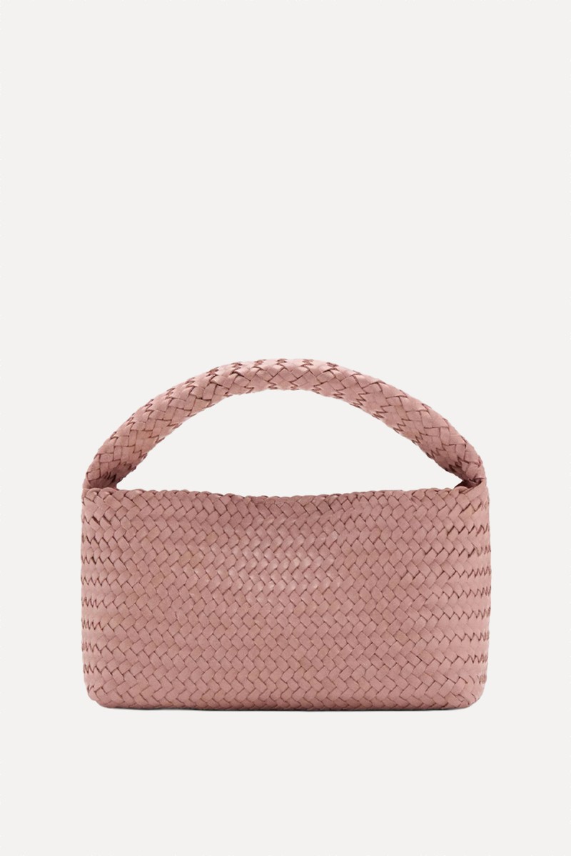 Braided Leather Handbag from Mango