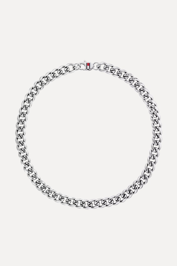 Stainless Steel Curb Chain Necklace