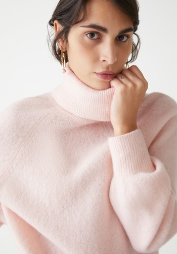 Turtleneck Wool Knit Sweater