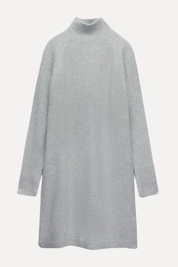 Knit High Neck Dress