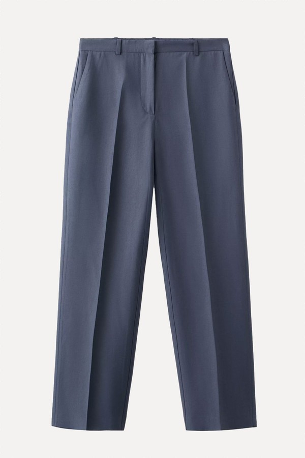 Mid-Rise Lyocell Trousers from Mango
