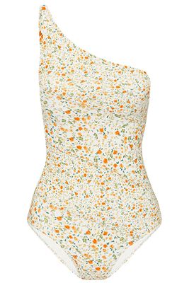 Spliced Floral One-Piece Swimsuit from Peony