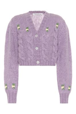 Cropped Alpaca-Blend Cardigan from Alessandra Rich