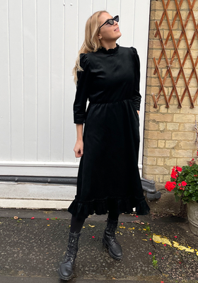 Emmeline Black Velvet Dress, £395 | Sigrid Maria