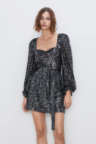 Sequin Mini Dress from Zara