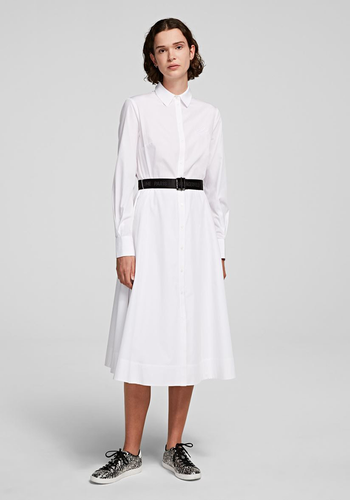 Poplin A-Line Shirt Dress