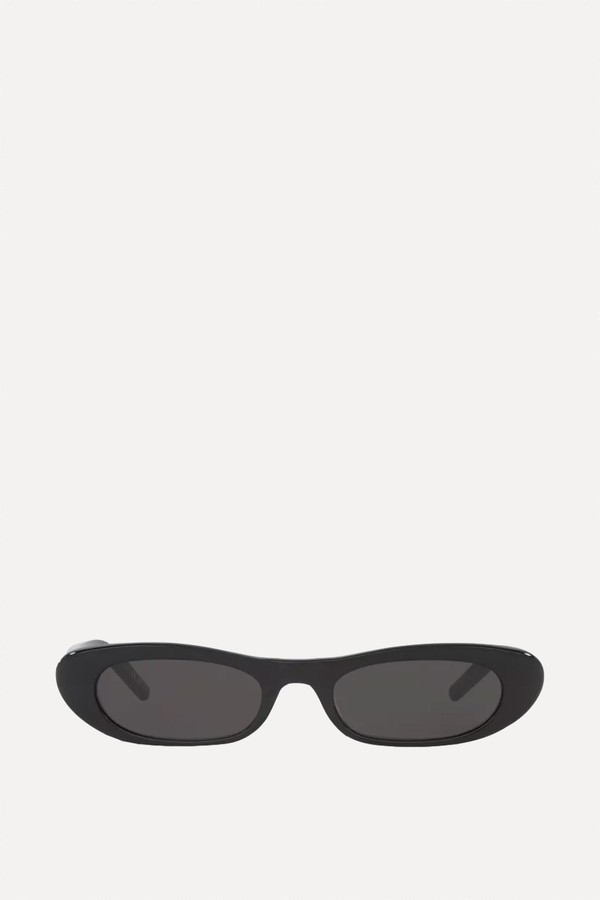 SL557 Rectangular-Frame Acetate Sunglasses from Saint Laurent