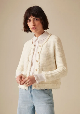 Cropped Bouclé Knit Jacket, £195 | Me + Em