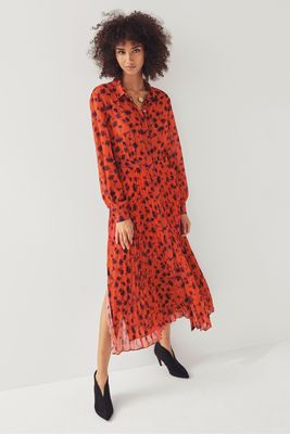 Next/Mix | Floral Print Pleated Shirt Dress, £159
