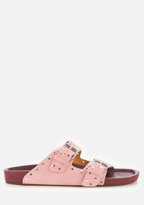 Lennyo Suede Double Strap Sandals from Isabel Marant 