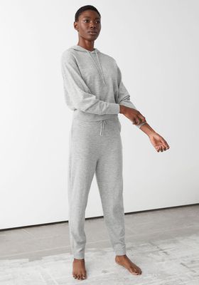 Oversized Wool Knit Drawstring Trousers from & Other Stories