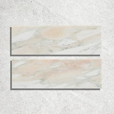 Sumatra Flamingo Marble Brick Honed Finish