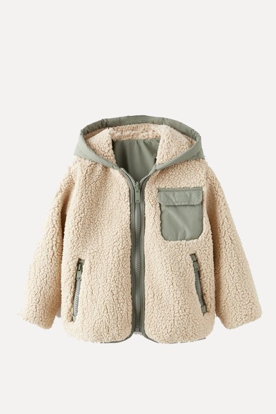 Reversible Faux Shearling Jacket from Zara