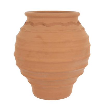 Traditional Ornate Terracotta Plant Pot from Gardenesque