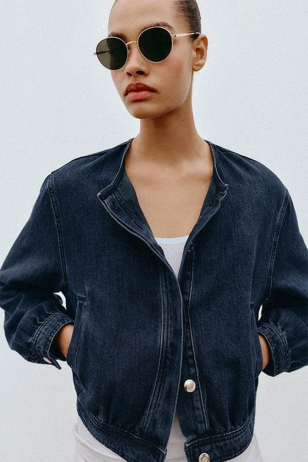 Z1975 Denim Bomber Jacket from Zara